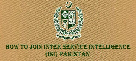 How to Join Inter Service Intelligence (ISI)