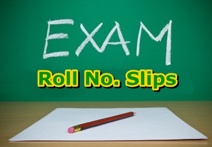 BISE Rawalpindi Board 11th 12th Class Roll Number Slip inter part 1, 2