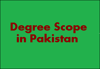 Which Degree Scope in Pakistan