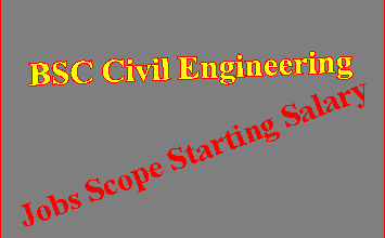 BSC Civil Engineering Jobs Scope Starting Salary