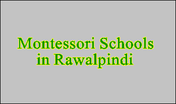 Best Montessori Schools in Rawalpindi