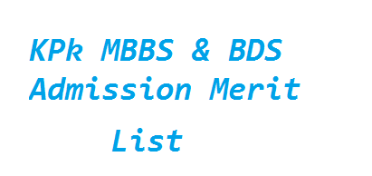 KPk MBBS & BDS Admission