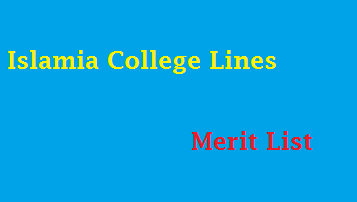 Islamia College Civil Lines Lahore Merit List 2022