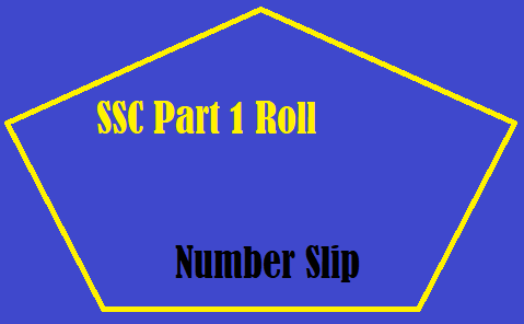 SSC Part 1 Roll Number Slip