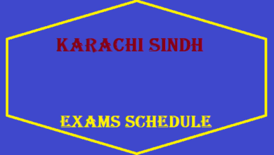Karachi Sindh Matric Inter Exams Schedule