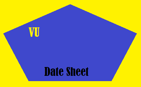 VU Date Sheet 2024
