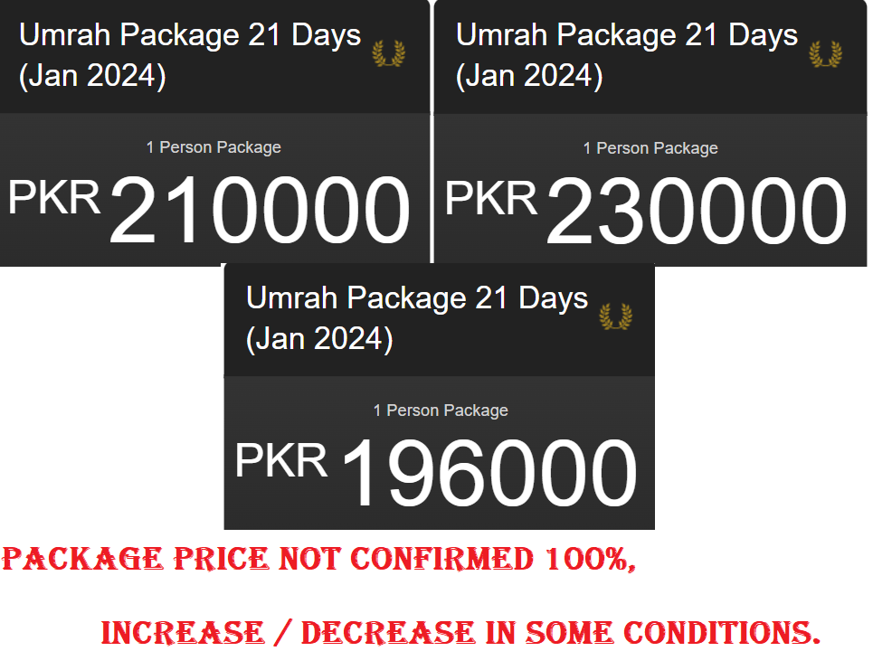 Government Umrah Packages 2024