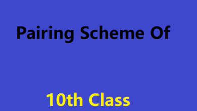 Pairing Scheme Of 10th Class