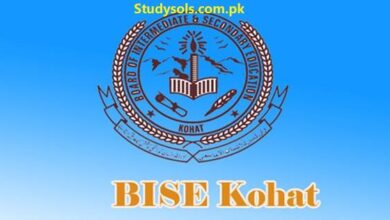 9th Class Result 2023 Kohat Board Roll Number