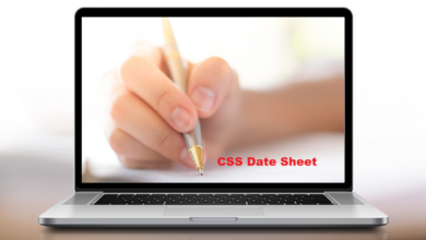 CSS Date Sheet Download pdf