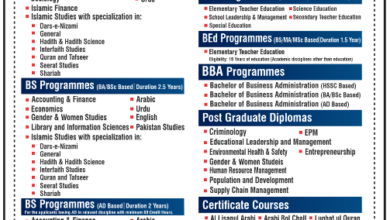 AIOU BS BED Admission