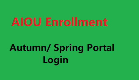 AIOU Enrollment Portal Login