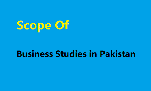 Scope of Business Studies in Pakistan
