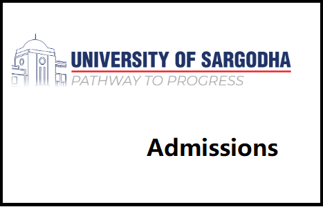 University Of Sargodha Admission DPT, DHND, DMLS, Pharm D