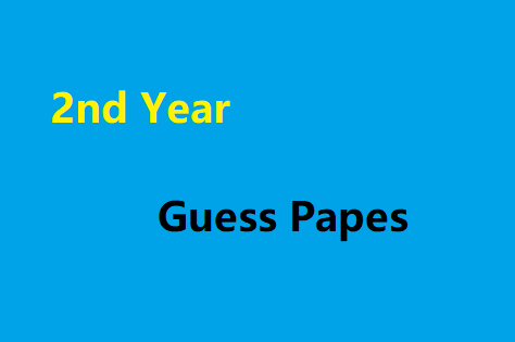 2nd Year Guess Paper Rawalpindi Board