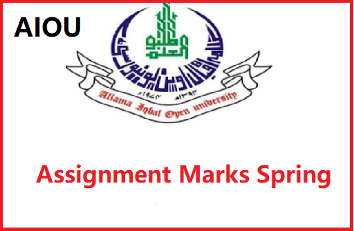 AIOU Assignment Marks Spring