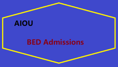 AIOU BED Admission