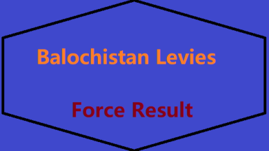 Balochistan Levies Force Result