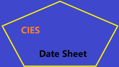 CIES Date Sheet