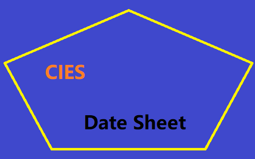 CIES Date Sheet