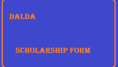 Dalda Scholarship Form