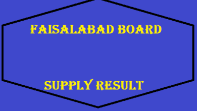 Faisalabad Board Matric Supply Result