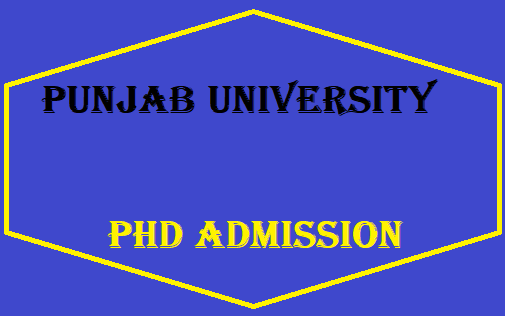Punjab University Phd Admission