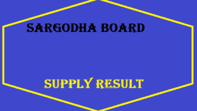 Sargodha Board Matric Supply Result
