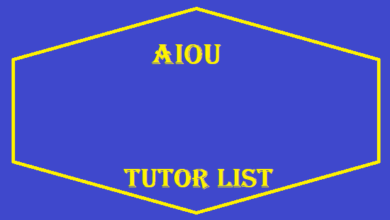 AIOU Tutor List