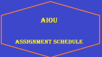 Aiou Assignment Schedule 2024