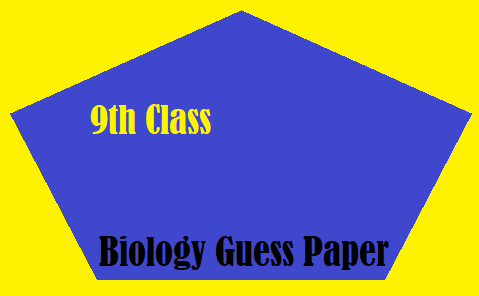 Bahawalpur Board 9th Class Biology Guess Papers