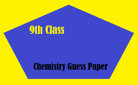 Bahawalpur Board 9th Class Chemistry Guess Paper
