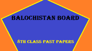 Balochistan Board 8th Class Past Papers
