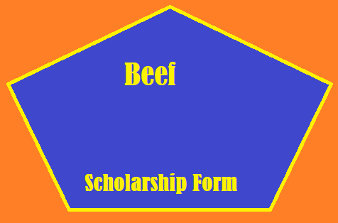 Beef Scholarship 2024 Application Form