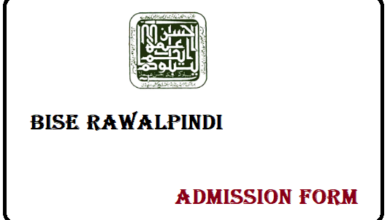 Bise Rawalpindi Matric Admission Form