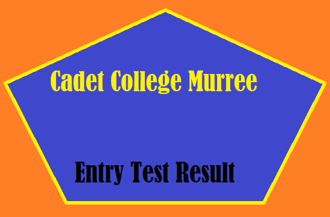 Cadet College Murree Entry Test Result