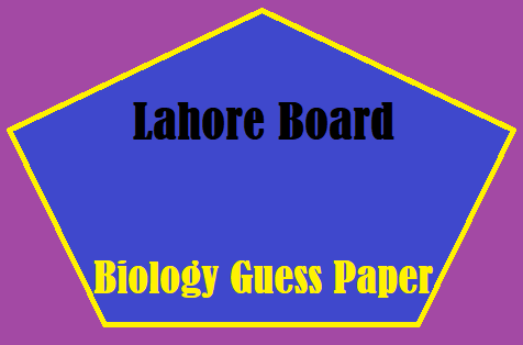 Lahore Board 9th Class Biology Guess Paper