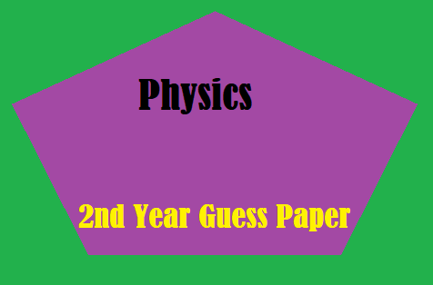 Physics 2nd Year Guess Paper