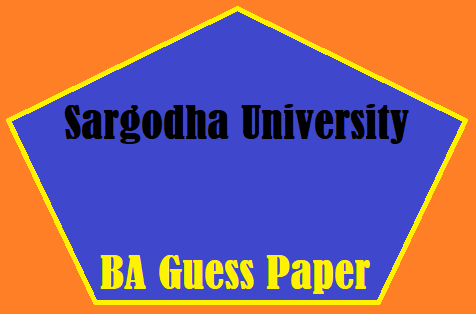 Sargodha University BA Guess Paper