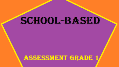 School-Based Assessment Grade 1