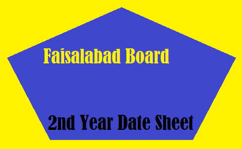Faisalabad Board 2nd Year Date Sheet