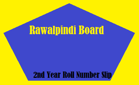 Rawalpindi Board 2nd Year Roll Number Slip